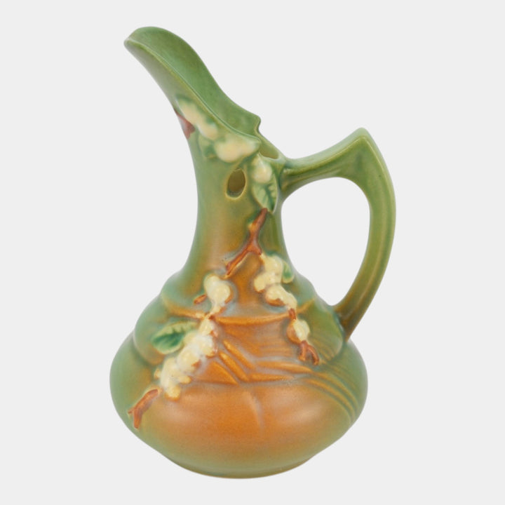 Roseville Snowberry Green 1947 Mid Century Modern Pottery Ceramic Ewer 1Tk-6