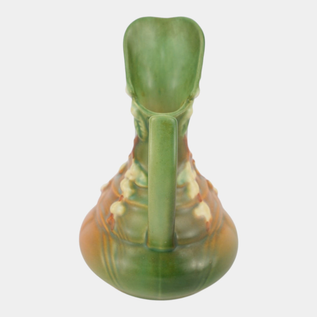 Roseville Snowberry Green 1947 Mid Century Modern Pottery Ceramic Ewer 1Tk-6