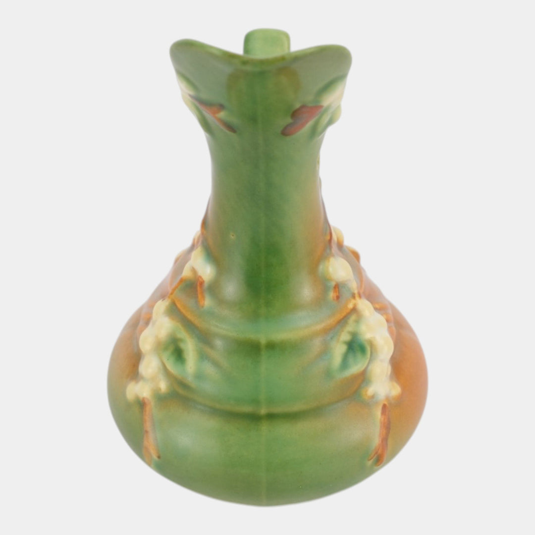 Roseville Snowberry Green 1947 Mid Century Modern Pottery Ceramic Ewer 1Tk-6