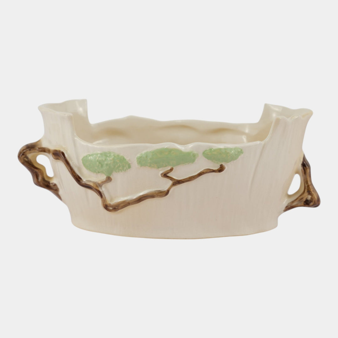 Roseville Ming Tree White 1949 Mid Century Modern Pottery Ceramic Bowl 526-9