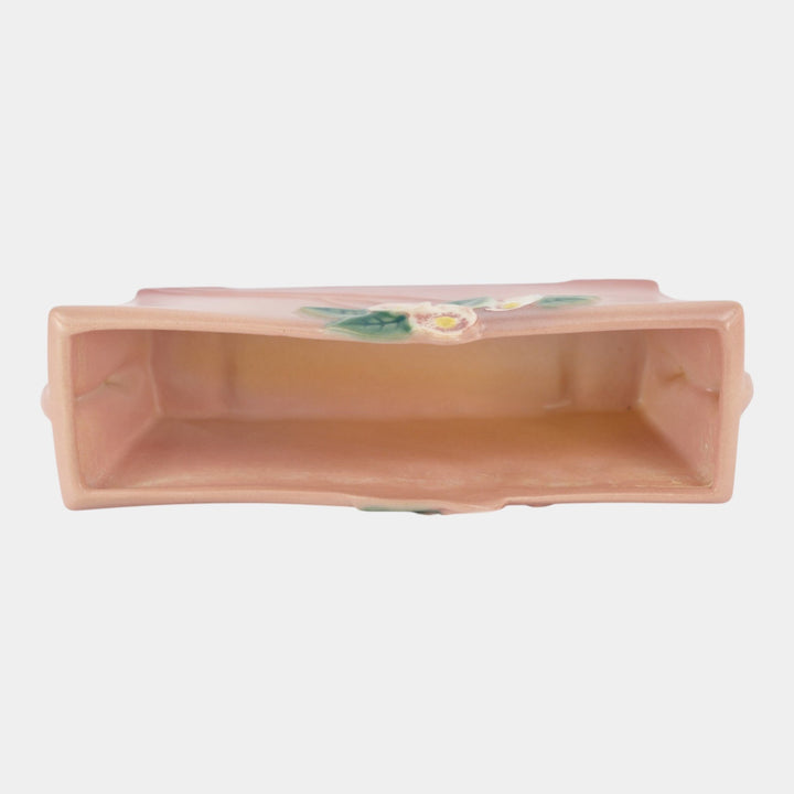 Roseville Mock Orange Pink 1950 Mid Century Modern Window Box Planter 968-8