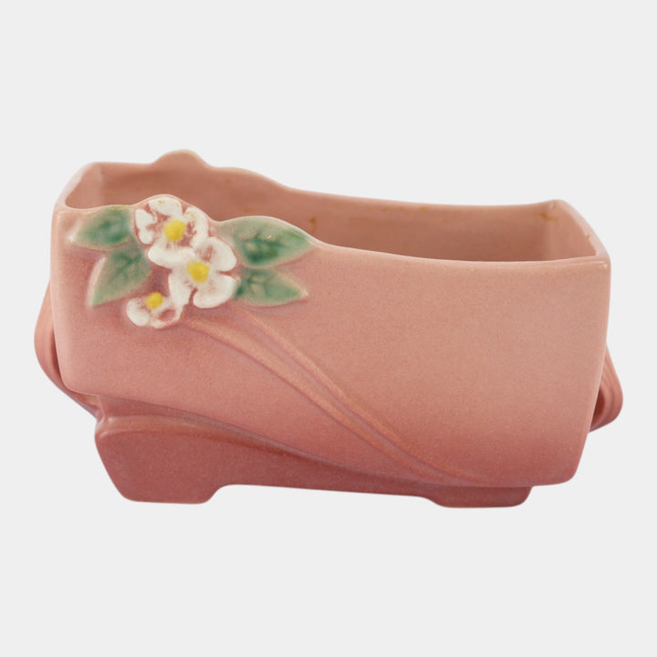 Roseville Mock Orange Pink 1950 Mid Century Modern Pottery Ceramic Planter 953-6