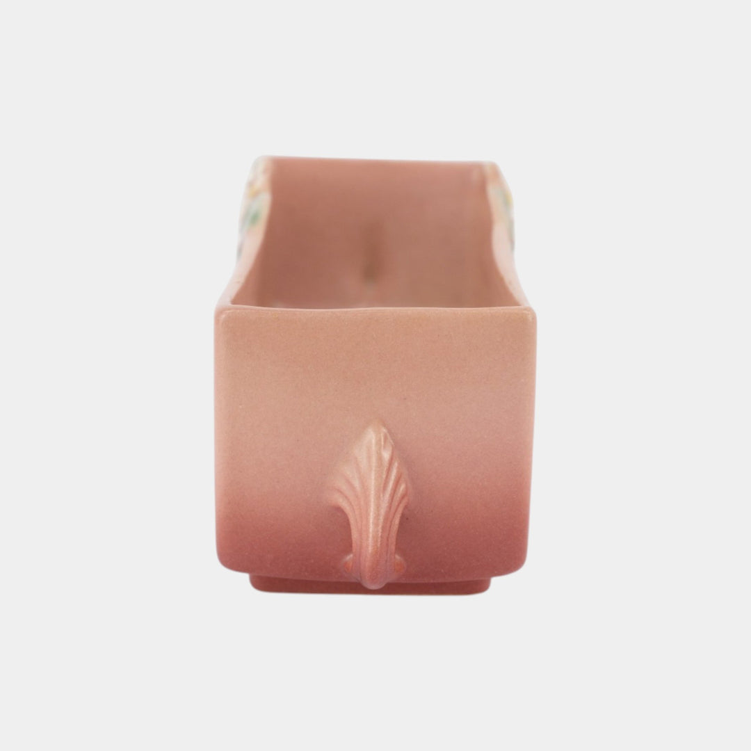 Roseville Mock Orange Pink 1950 Mid Century Modern Pottery Ceramic Planter 953-6