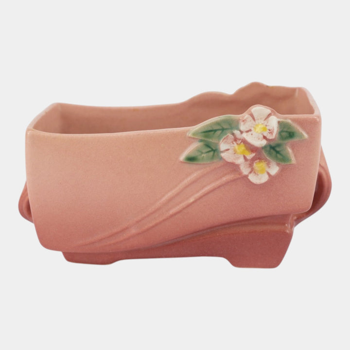 Roseville Mock Orange Pink 1950 Mid Century Modern Pottery Ceramic Planter 953-6