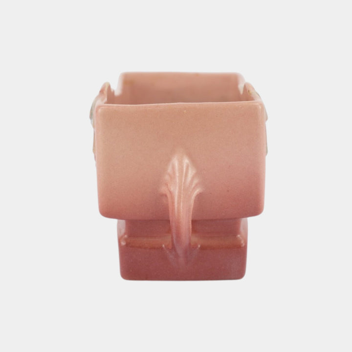 Roseville Mock Orange Pink 1950 Mid Century Modern Pottery Ceramic Planter 953-6