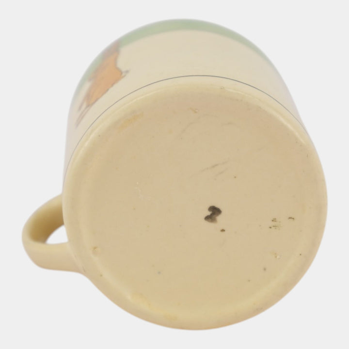 Roseville Juvenile Creamware 1910 Vintage Art Pottery Ceramic Rabbit Mug