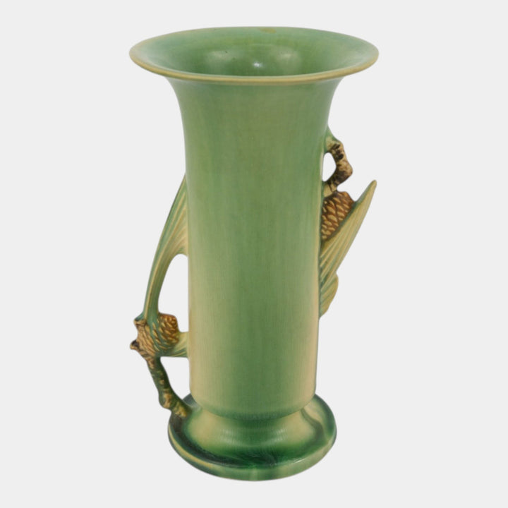 Roseville Pine Cone Green 1935 Vintage Art Deco Pottery Ceramic Vase 746-8