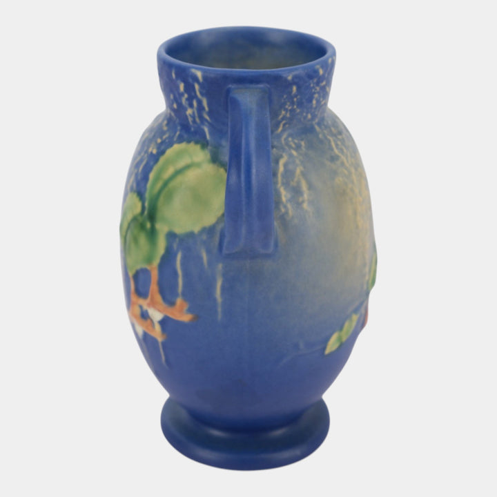 Roseville Fuchsia Blue 1938 Vintage Art Pottery Ceramic Vase 892-6