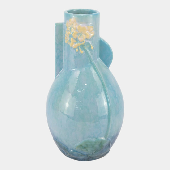 Roseville Wincraft Blue 1948 Mid Century Modern Pottery Ceramic Vase 284-10