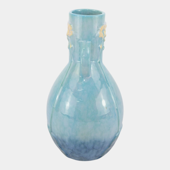Roseville Wincraft Blue 1948 Mid Century Modern Pottery Ceramic Vase 284-10