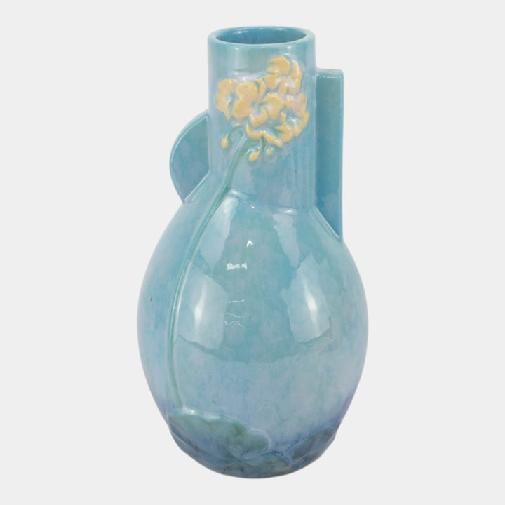 Roseville Wincraft Blue 1948 Mid Century Modern Pottery Ceramic Vase 284-10