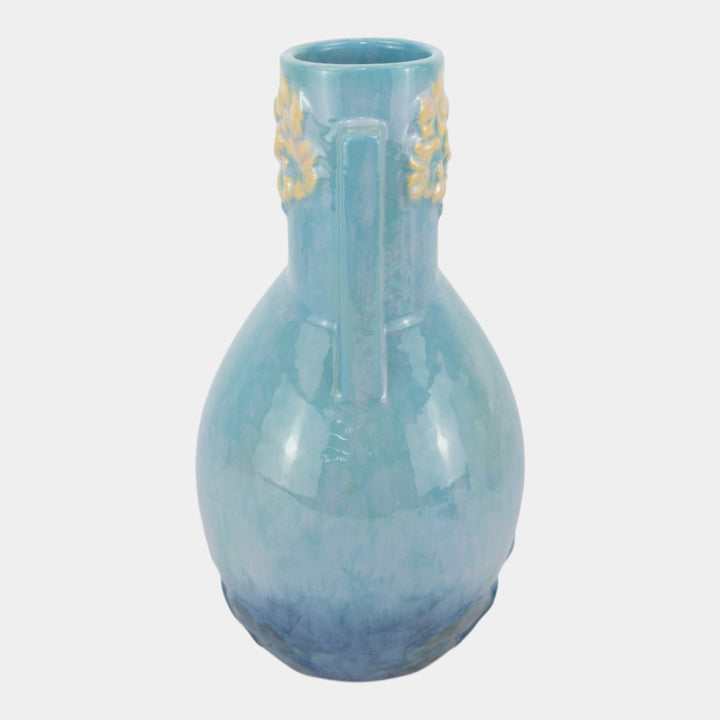 Roseville Wincraft Blue 1948 Mid Century Modern Pottery Ceramic Vase 284-10