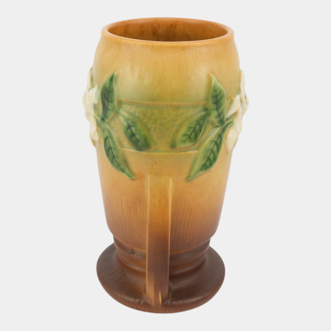 Roseville Gardenia Tan 1950 Mid Century Modern Pottery Ceramic Flower Vase 683-8