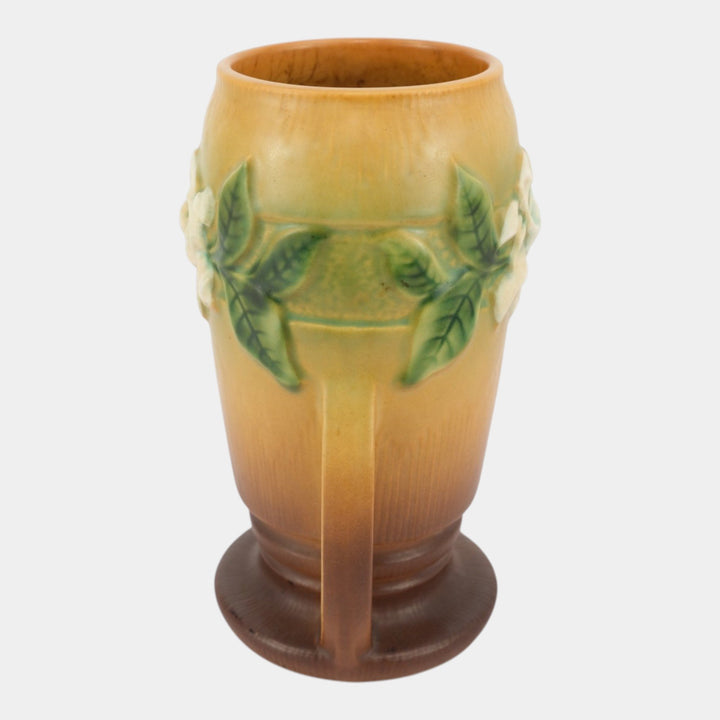 Roseville Gardenia Tan 1950 Mid Century Modern Pottery Ceramic Flower Vase 683-8