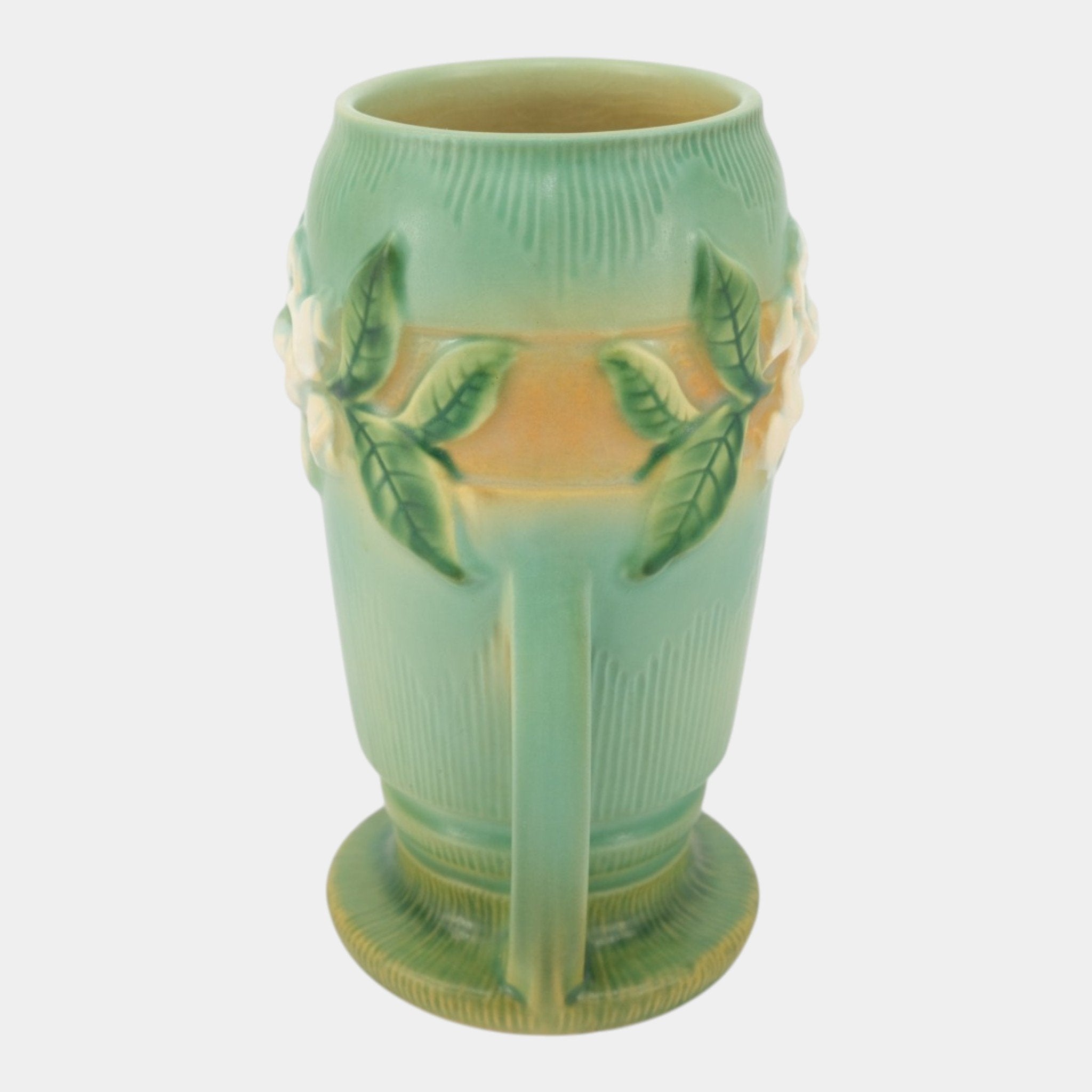 Roseville Gardenia Green 1950 Mid Century Modern Pottery Flower