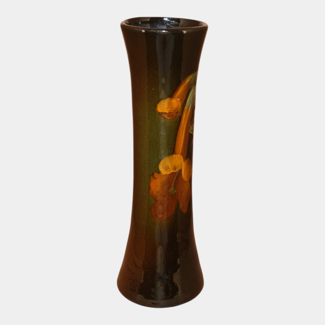 Roseville Rozane 1900s Vintage Art Pottery Standard Glaze Floral Vase 861-10