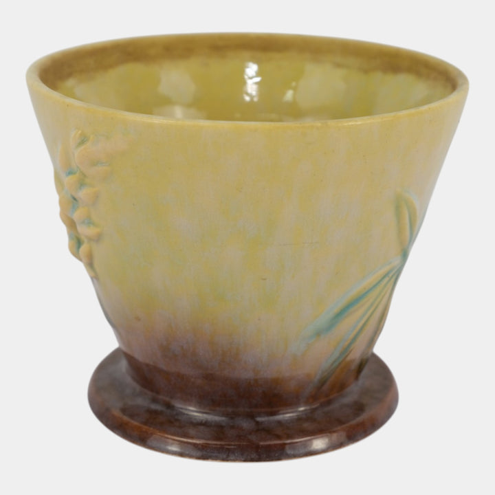 Roseville Wincraft Green 1948 Mid Century Art Pottery Flower Pot Planter 256-5