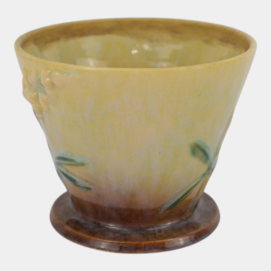 Roseville Wincraft Green 1948 Mid Century Art Pottery Flower Pot Planter 256-5