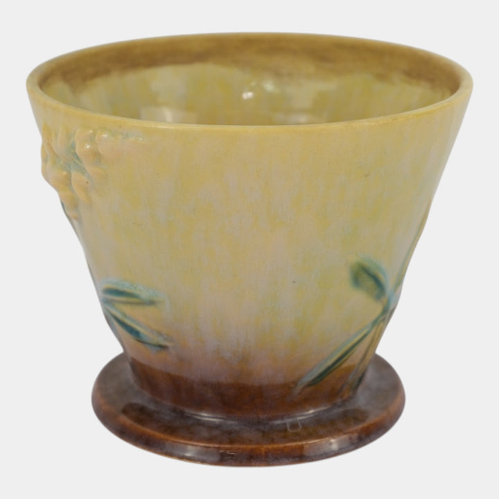 Roseville Wincraft Green 1948 Mid Century Art Pottery Flower Pot Planter 256-5