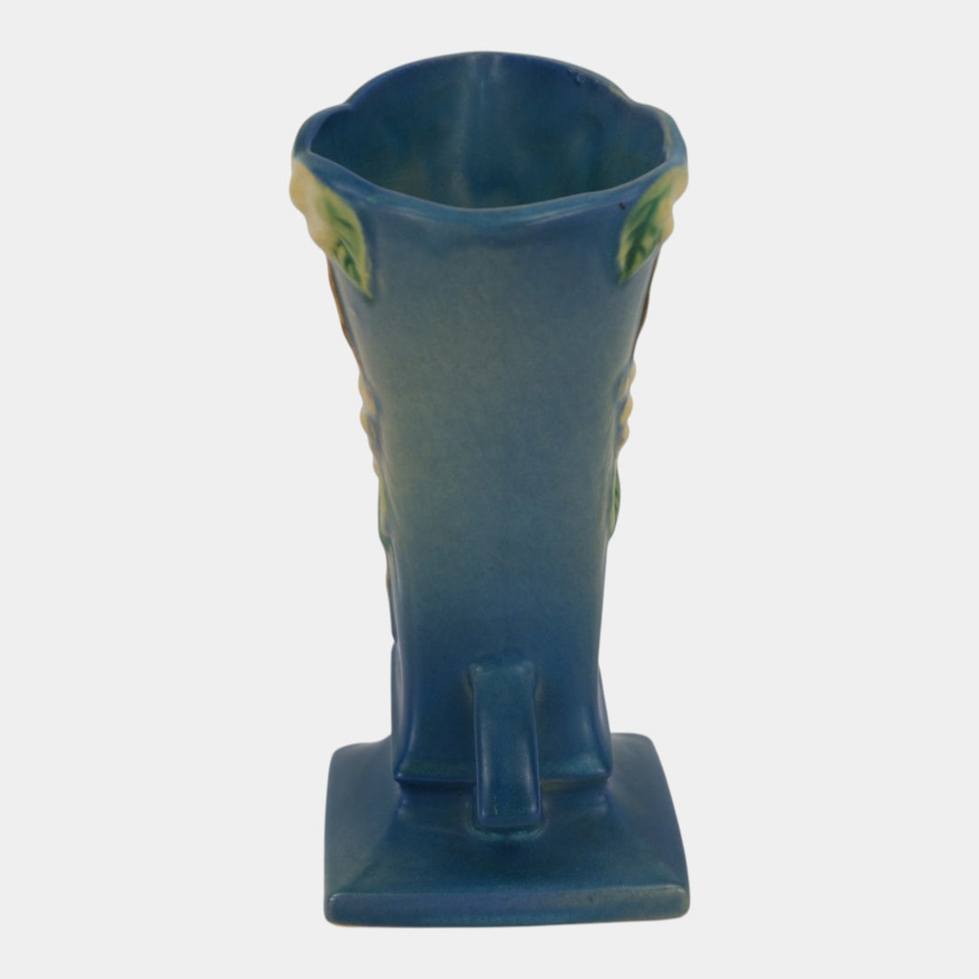 Roseville Snowberry Blue 1947 Mid Century Modern Art Pottery Vase 1V1-7