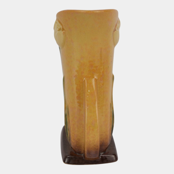 Roseville Wincraft Orange 1948 Mid Century Modern Pottery Tulip Vase 282-8