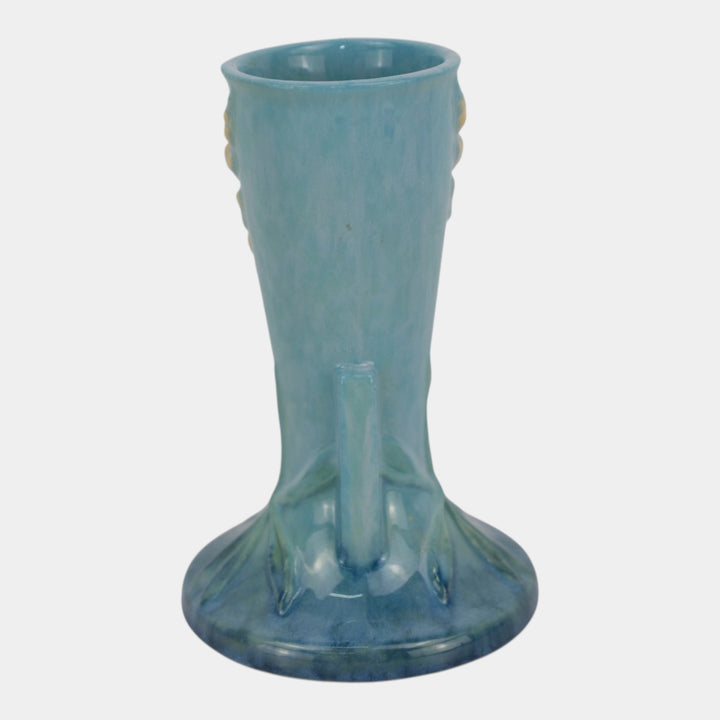 Roseville Wincraft Blue 1948 Mid Century Modern Art Pottery Ceramic Vase 281-6