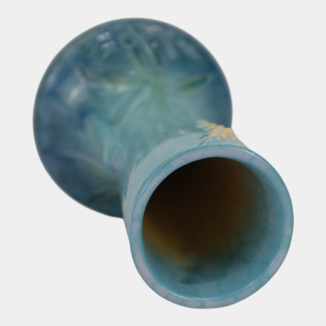 Roseville Wincraft Blue 1948 Mid Century Modern Art Pottery Ceramic Vase 281-6