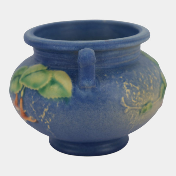 Roseville Fuchsia Blue 1938 Vintage Art Pottery Ceramic Jardiniere Planter 645-3