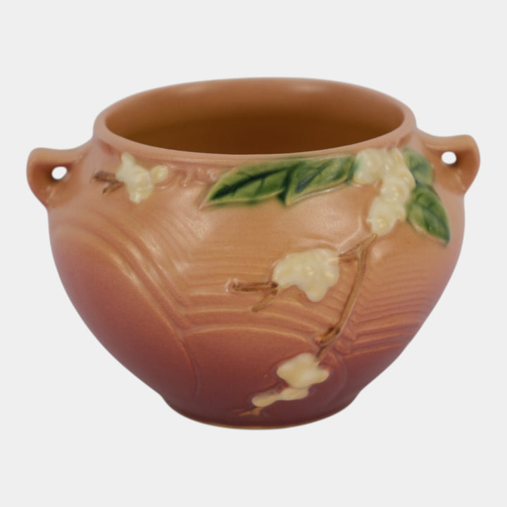 Roseville Snowberry Pink 1947 Vintage Pottery Ceramic Jardiniere Planter 1J-4