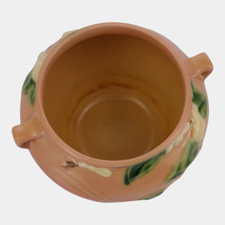 Roseville Snowberry Pink 1947 Vintage Pottery Ceramic Jardiniere Planter 1J-4