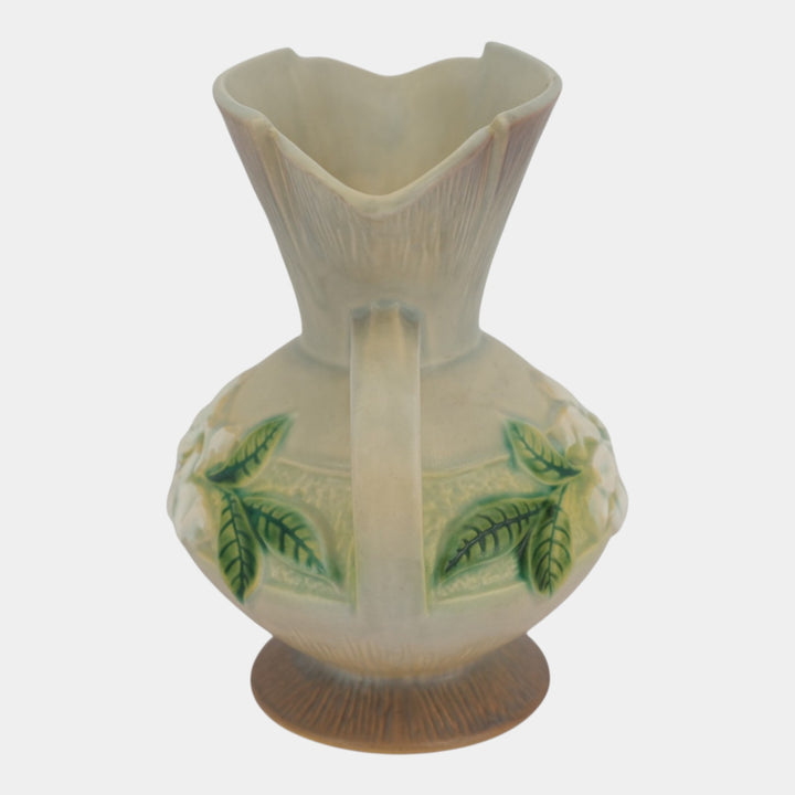 Roseville Gardenia Gray 1950 Mid Century Modern Ceramic Vase 684-8
