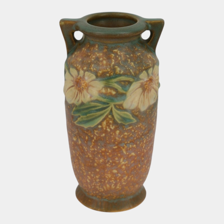 Roseville Dahlrose 1928 Vintage Arts And Crafts Pottery Ceramic Vase 363-6
