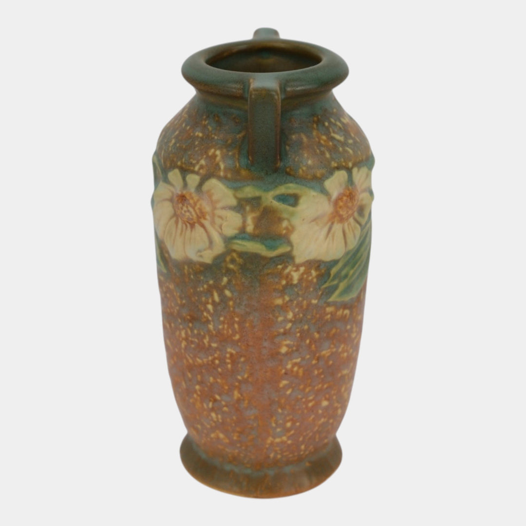 Roseville Dahlrose 1928 Vintage Arts And Crafts Pottery Ceramic Vase 363-6