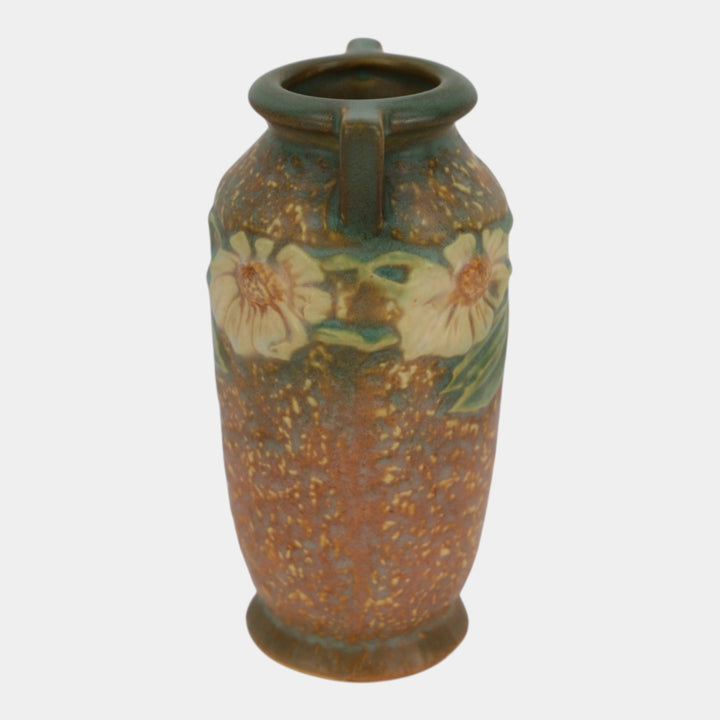 Roseville Dahlrose 1928 Vintage Arts And Crafts Pottery Ceramic Vase 363-6