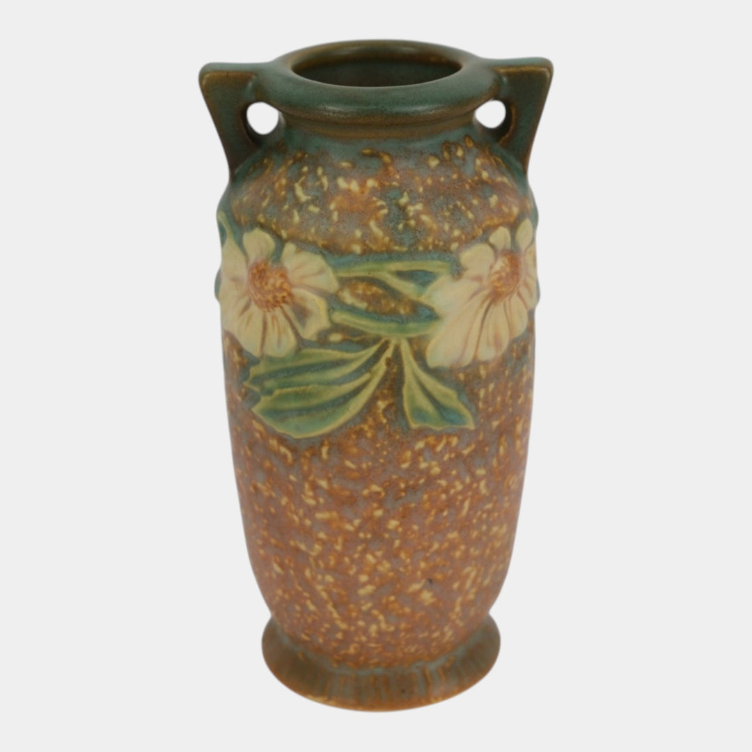 Roseville Dahlrose 1928 Vintage Arts And Crafts Pottery Ceramic Vase 363-6
