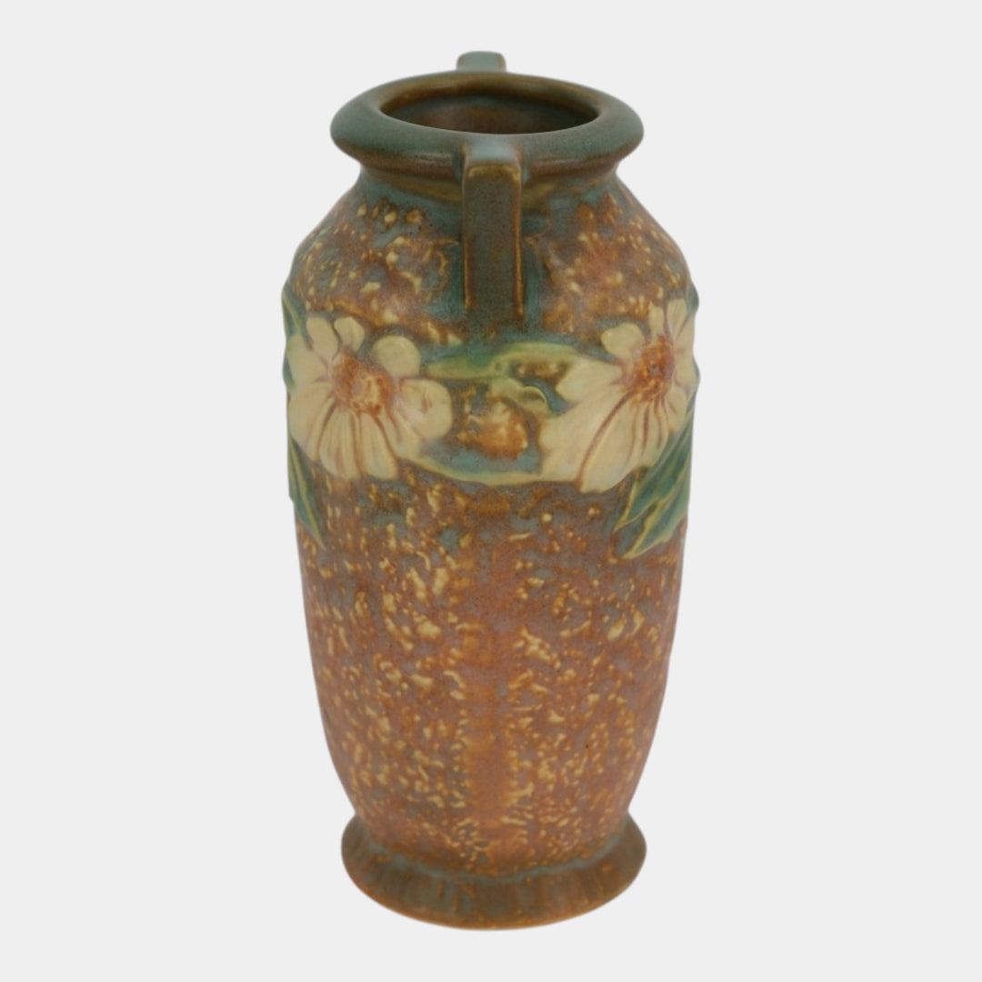 Roseville Dahlrose 1928 Vintage Arts And Crafts Pottery Ceramic Vase 363-6