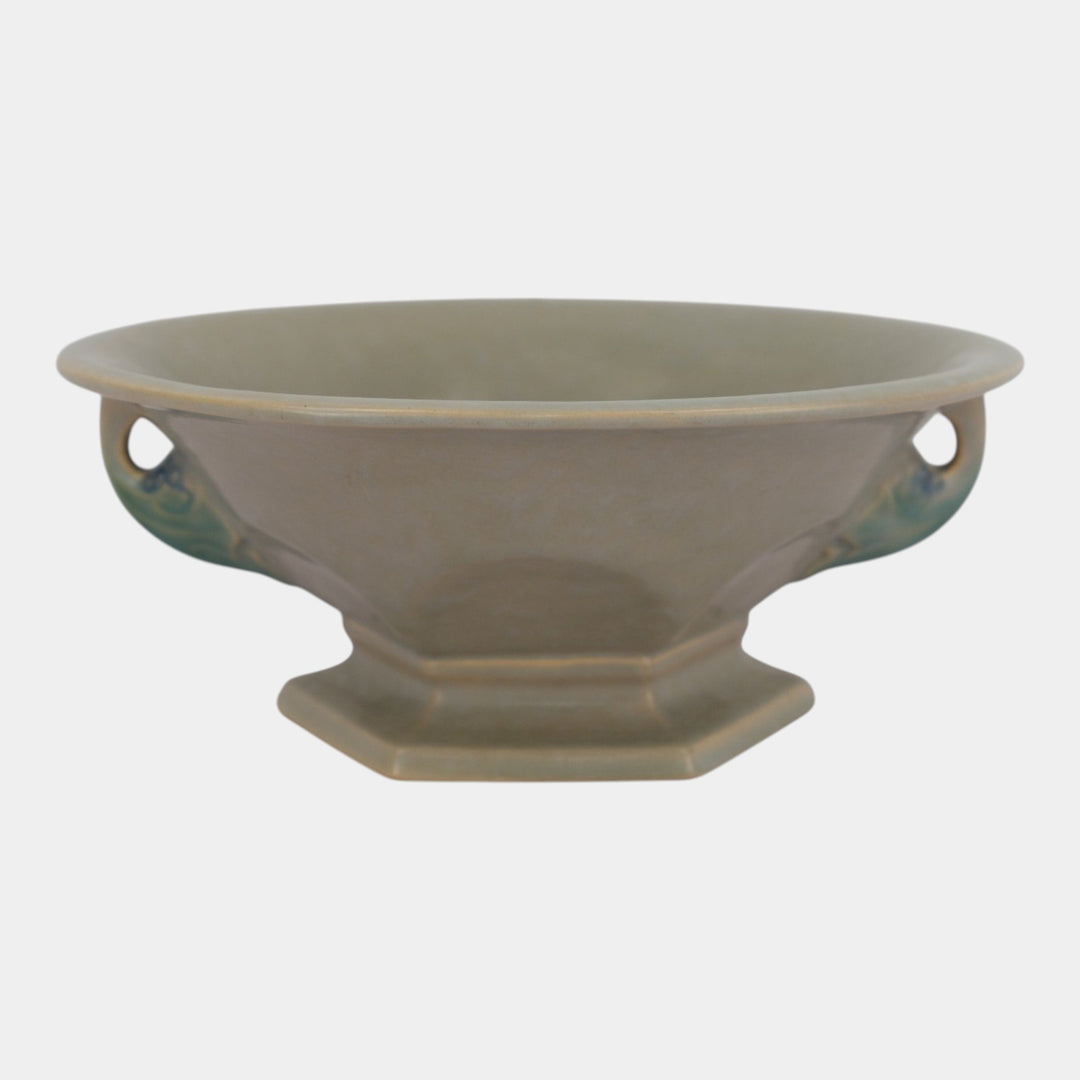 Roseville Tuscany Gray 1927 Vintage Art Deco Pottery Ceramic Bowl 172-9