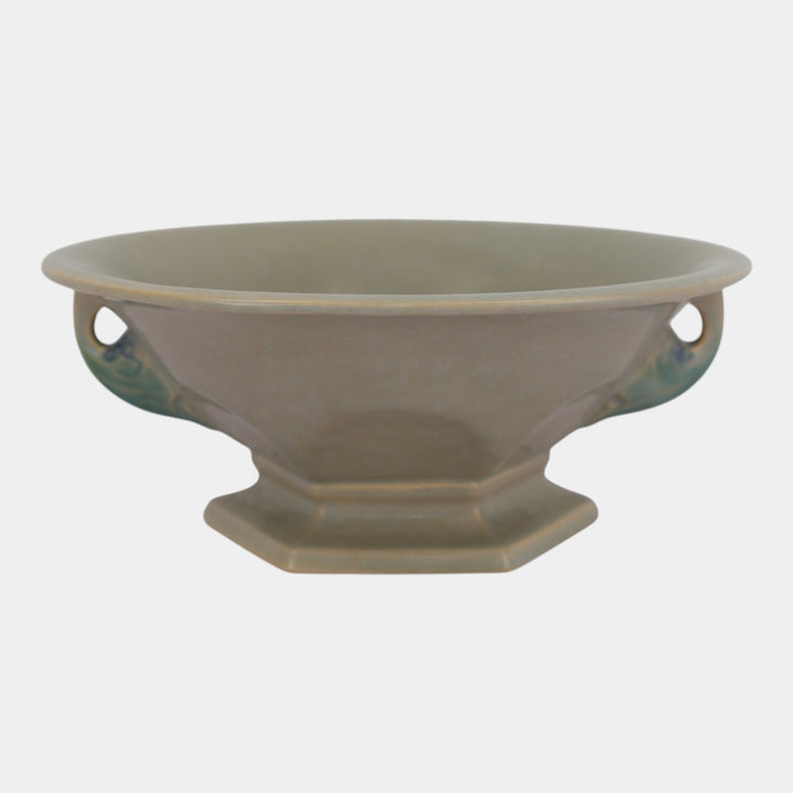 Roseville Tuscany Gray 1927 Vintage Art Deco Pottery Ceramic Bowl 172-9