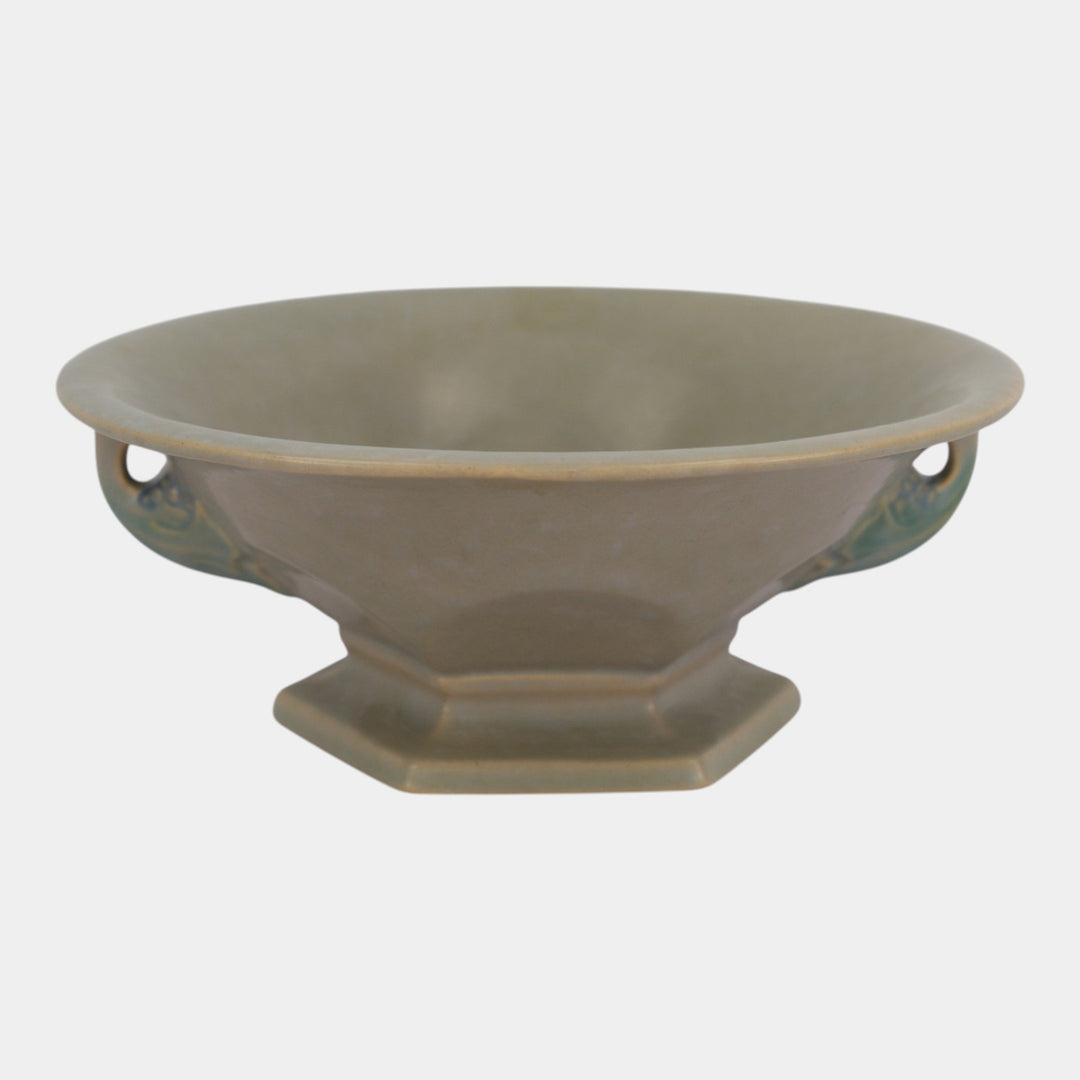 Roseville Tuscany Gray 1927 Vintage Art Deco Pottery Ceramic Bowl 172-9