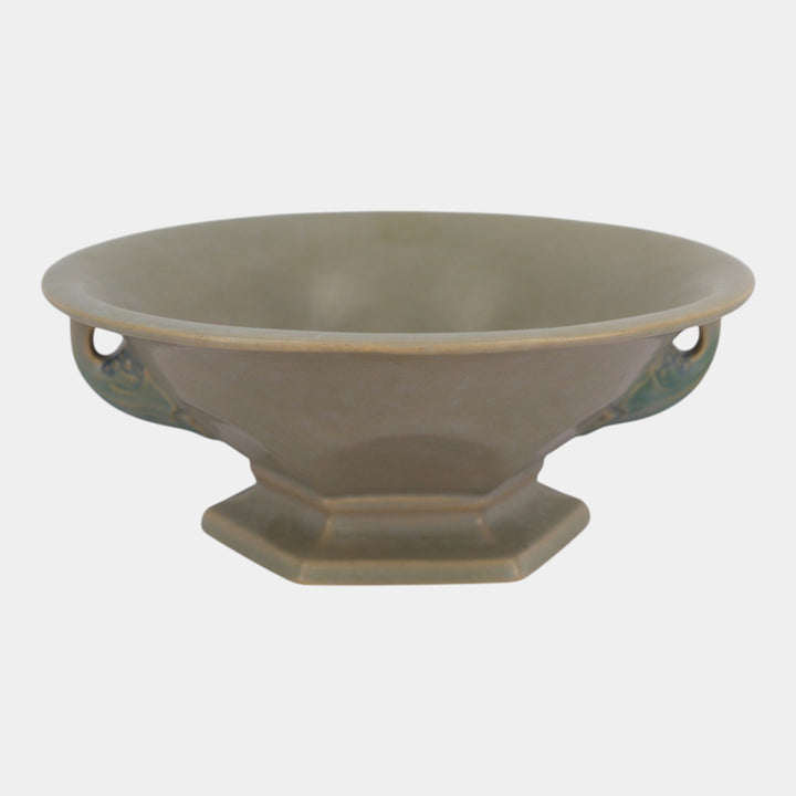 Roseville Tuscany Gray 1927 Vintage Art Deco Pottery Ceramic Bowl 172-9