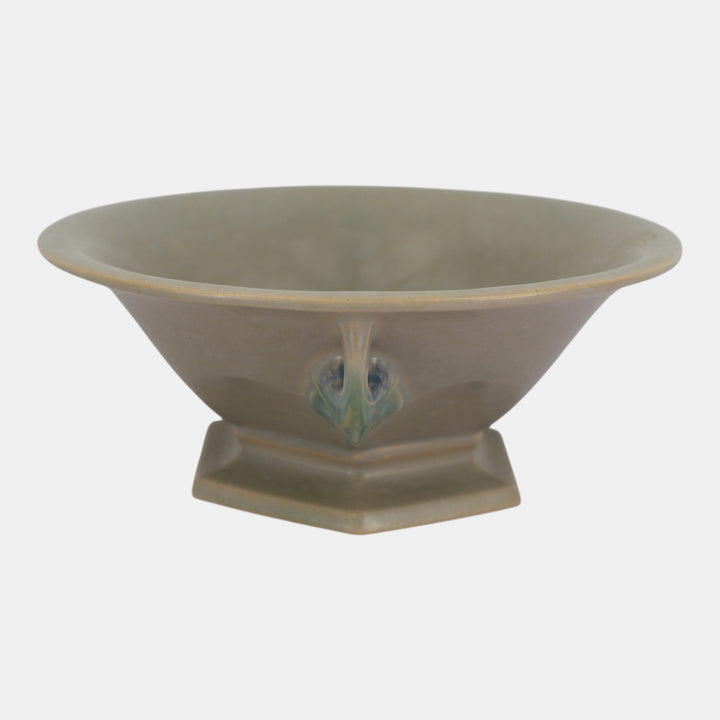 Roseville Tuscany Gray 1927 Vintage Art Deco Pottery Ceramic Bowl 172-9