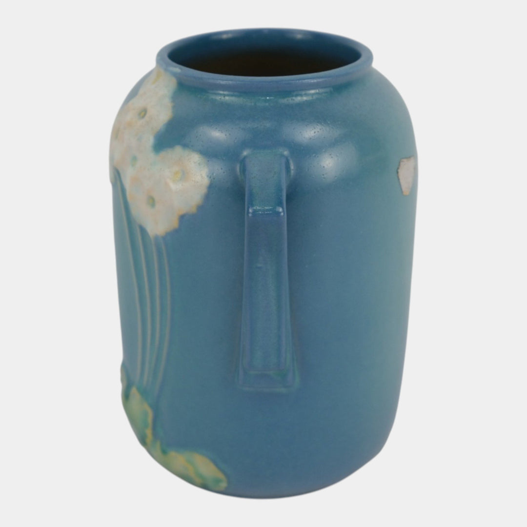 Roseville Primrose Blue 1936 Vintage Art Deco Pottery Ceramic Vase 761-6