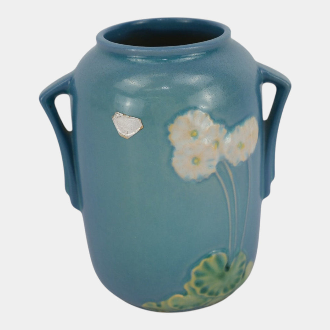 Roseville Primrose Blue 1936 Vintage Art Deco Pottery Ceramic Vase 761-6
