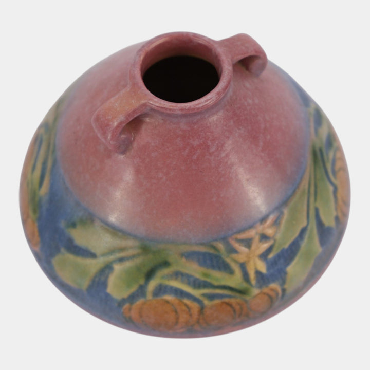 Roseville Baneda Pink 1932 Vintage Arts And Crafts Pottery Ceramic Vase 603-4