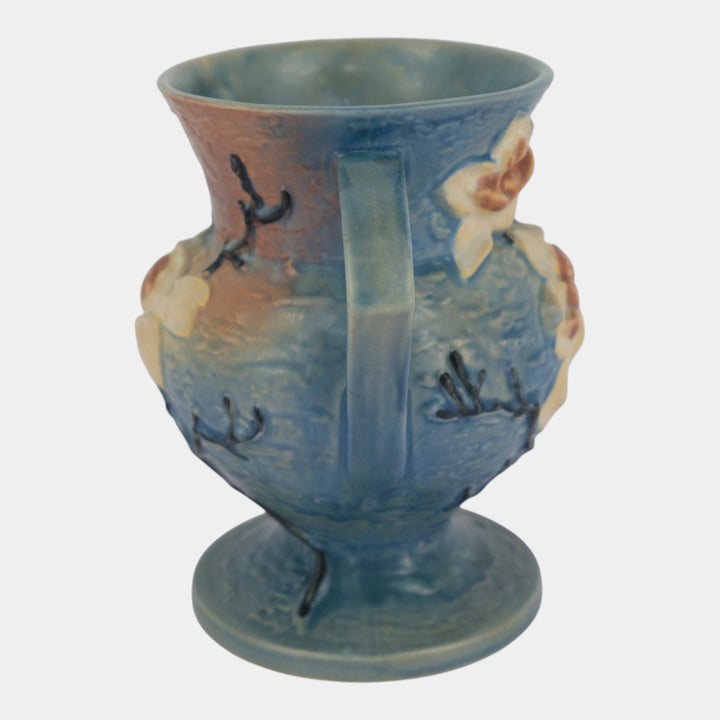 Roseville Magnolia Blue 1943 Mid Century Modern Art Pottery Ceramic Vase 181-8