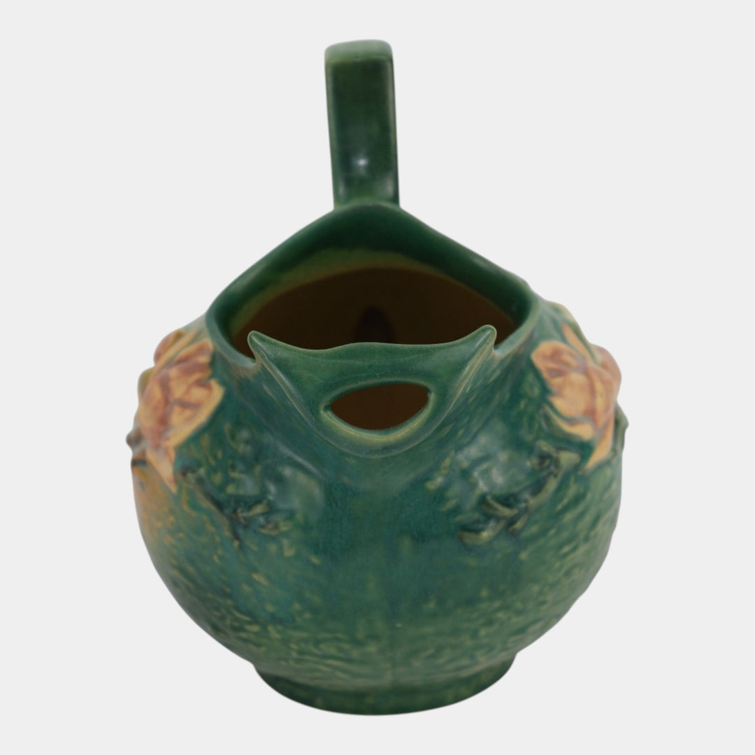 Roseville Magnolia Green 1943 Vintage Art Pottery Ceramic Cider Pitcher 1327