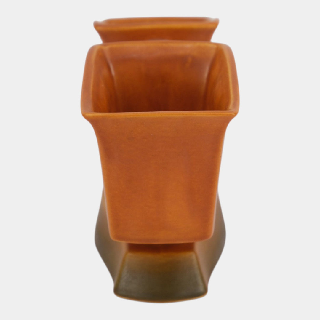 Roseville Silhouette Russet 1950 Mid Century Modern Pottery Planter 757-9