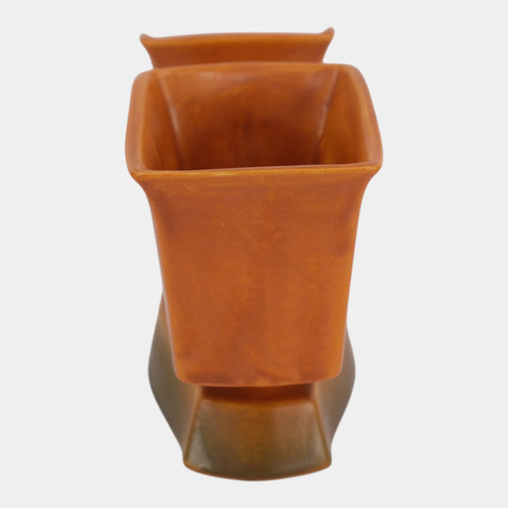 Roseville Silhouette Russet 1950 Mid Century Modern Pottery Planter 757-9