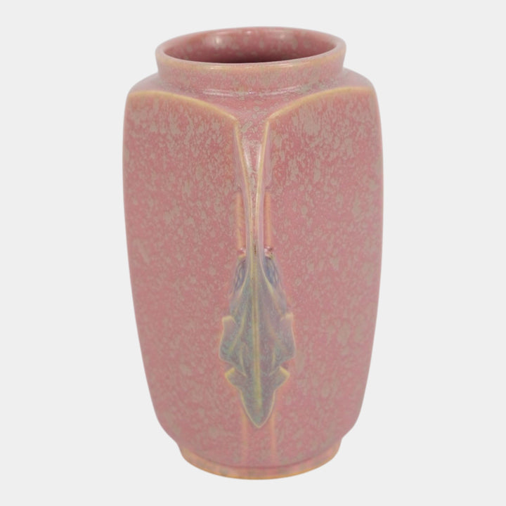 Roseville Tuscany Pink 1927 Vintage Art Deco Pottery Ceramic Flower Vase 343-7