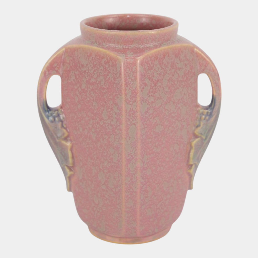 Roseville Tuscany Pink 1927 Vintage Art Deco Pottery Ceramic Flower Vase 343-7